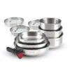 Set de cuisine inox 10 pièces – De la plaque au four sans changer de plat
