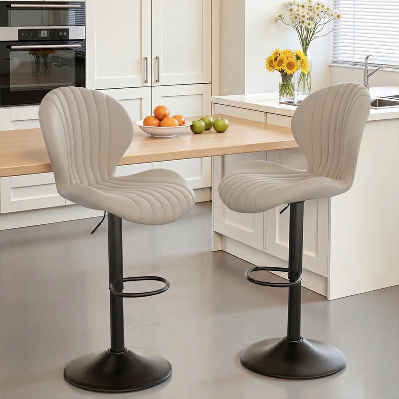 Lot de 2 Tabourets de Bar Pivotants – Montés en quelques minutes
